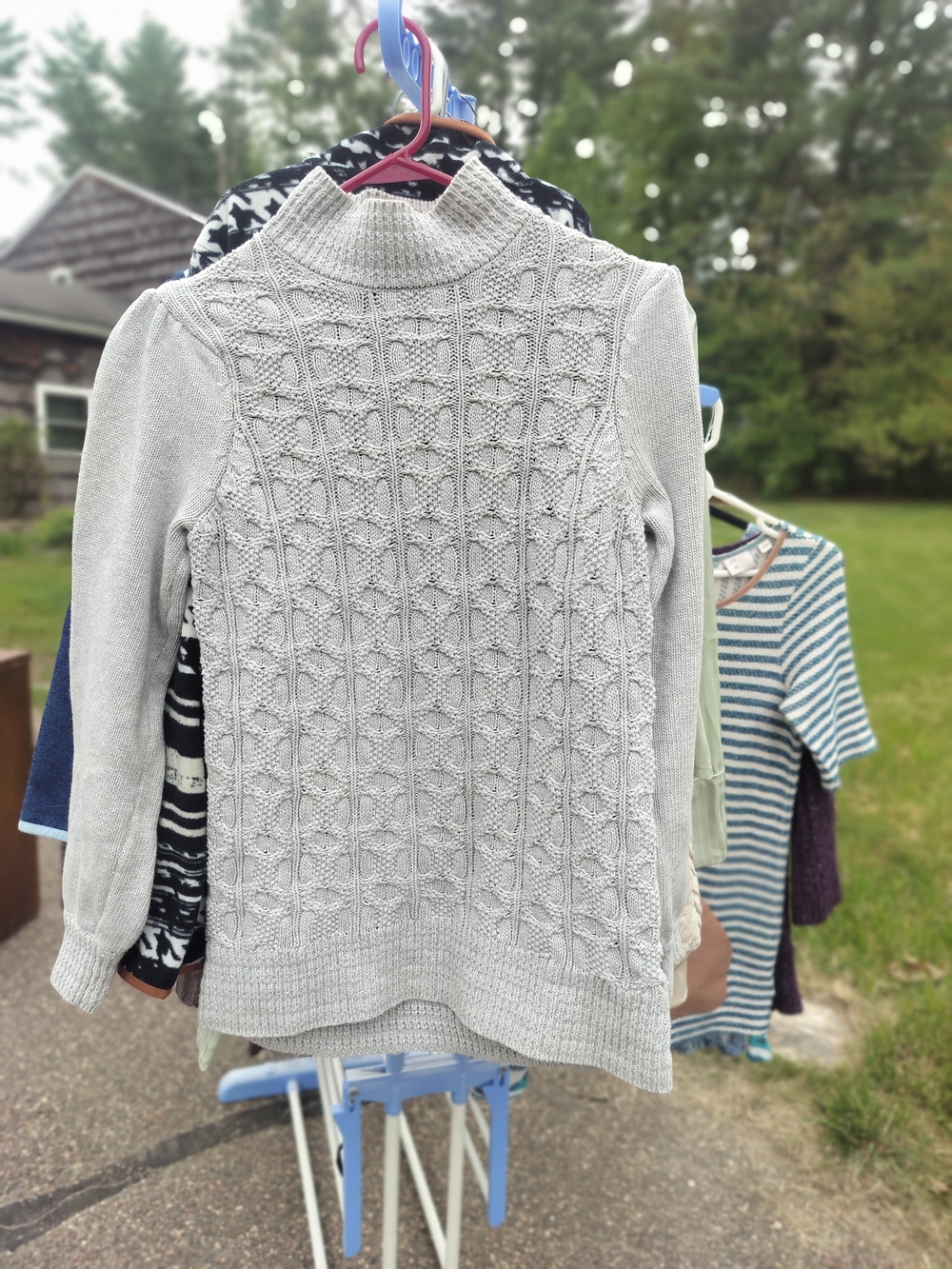 Rachel Ashwell cable knit mock  turtleneck sweater
